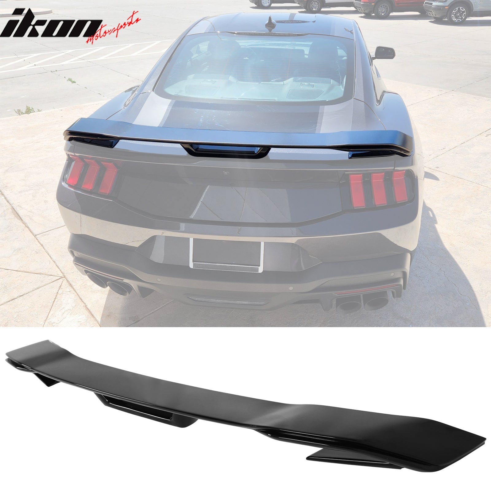 2024-2026 Ford Mustang Dark Horse Style Trunk Spoiler Wing ABS