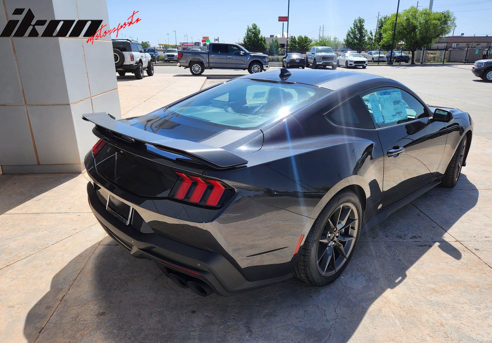 2024-2026 Ford Mustang Dark Horse Style Trunk Spoiler Wing ABS