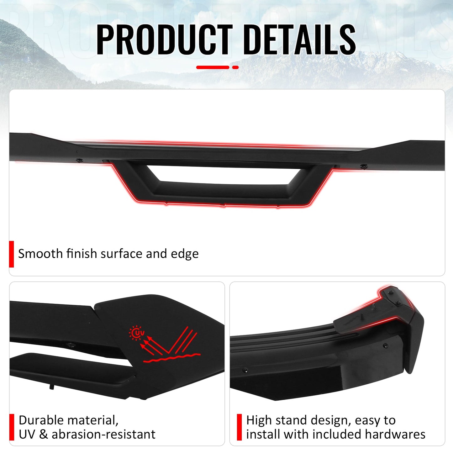 2024-2026 Ford Mustang Dark Horse HP Style Trunk Spoiler Wing ABS