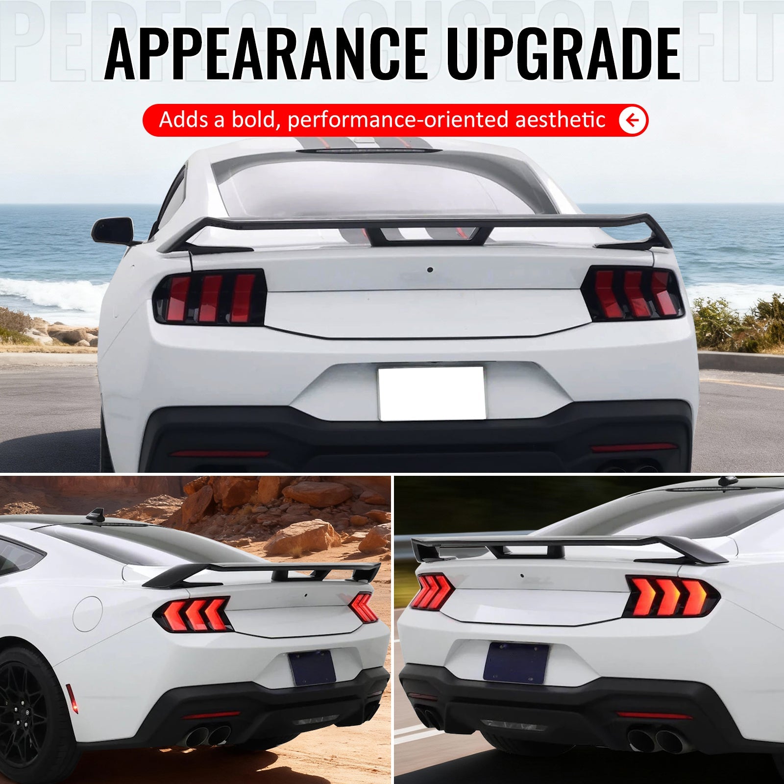 2024-2026 Mustang OE GT Performance Style Trunk Spoiler Wing ABS