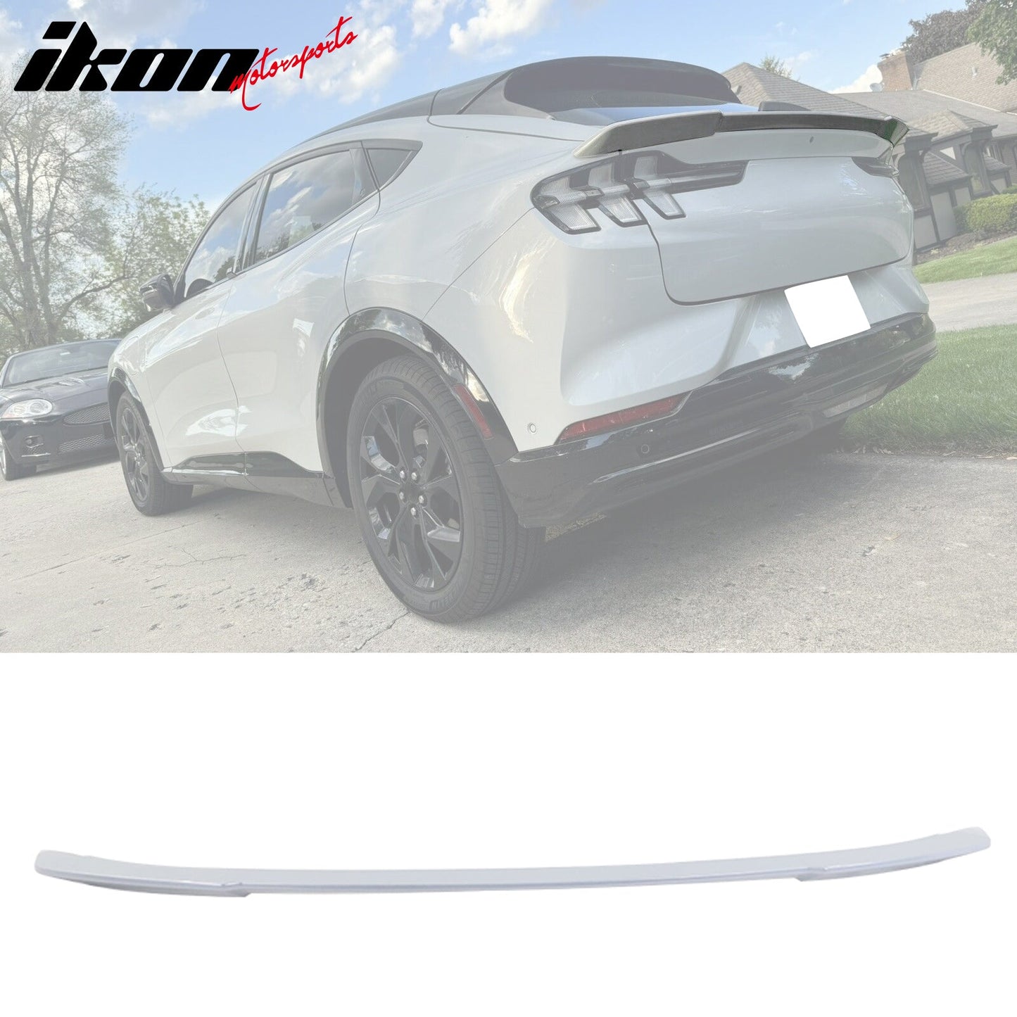 2021-2025 Ford Mustang Mach-E R Style ABS Rear Hatch Trunk Spoiler Mid Wing