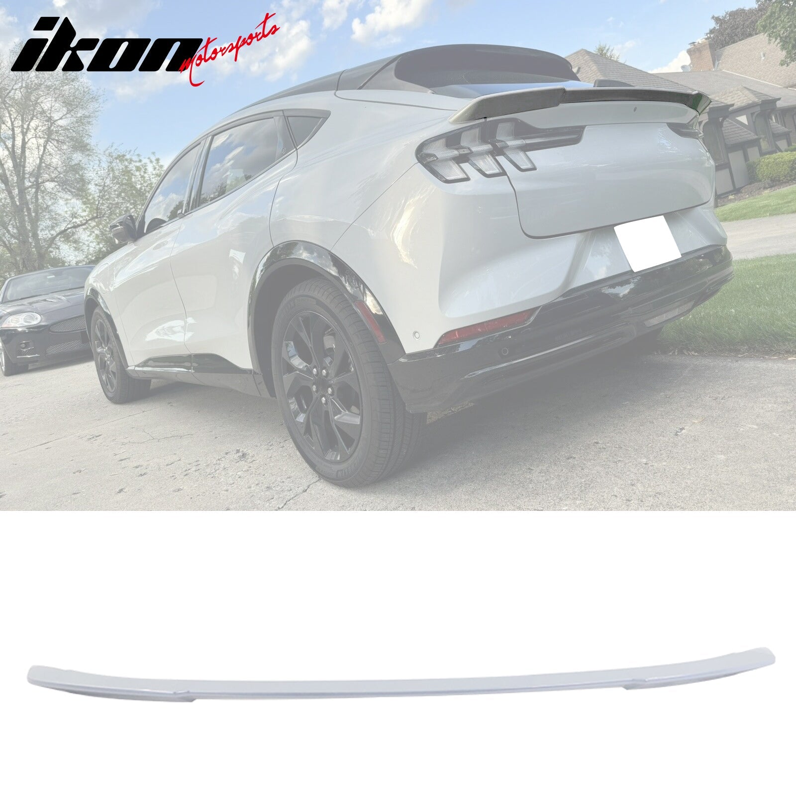 2021-2025 Ford Mustang Mach-E R Style ABS Rear Hatch Trunk Spoiler Mid Wing