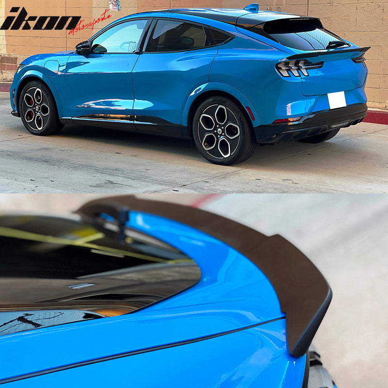 2021-2025 Ford Mustang Mach-E R Style ABS Rear Hatch Trunk Spoiler Mid Wing