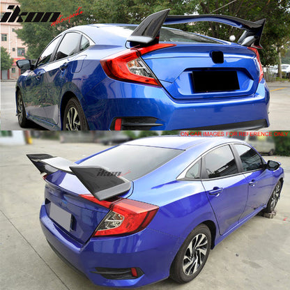 2016-2021 Honda Civic 10th X Sedan 4Dr Type R Trunk Spoiler Wing ABS