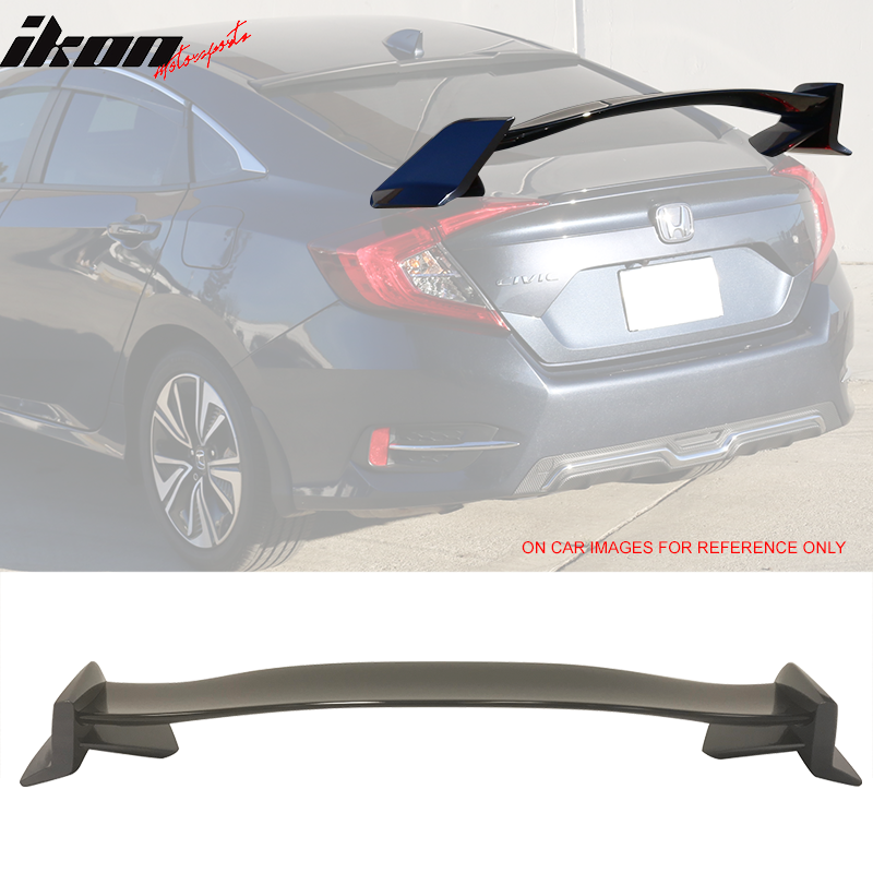 2016-2021 Honda Civic 10th X Sedan 4Dr Type R Trunk Spoiler Wing ABS