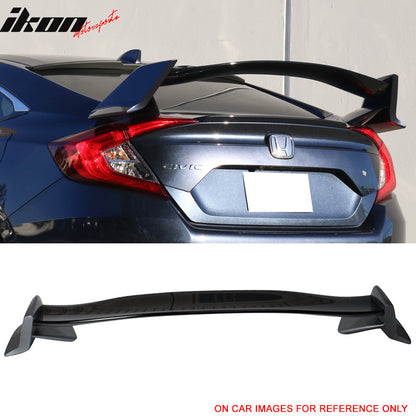 2016-2021 Honda Civic 10th X Sedan 4Dr Type R Trunk Spoiler Wing ABS