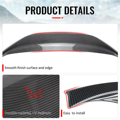 2013-2020 BRZ FR-S TY86 Duckbill Carbon Fiber Print Trunk Spoiler ABS