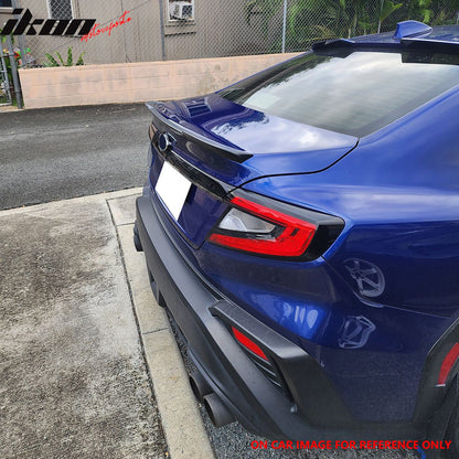 2022-2025 Subaru WRX D Style Unpainted Black Rear Trunk Spoiler ABS