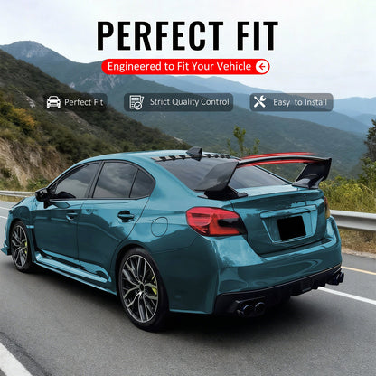 2015-2021 WRX 12-16 Impreza STI Carbon Fiber Print Trunk Spoiler ABS