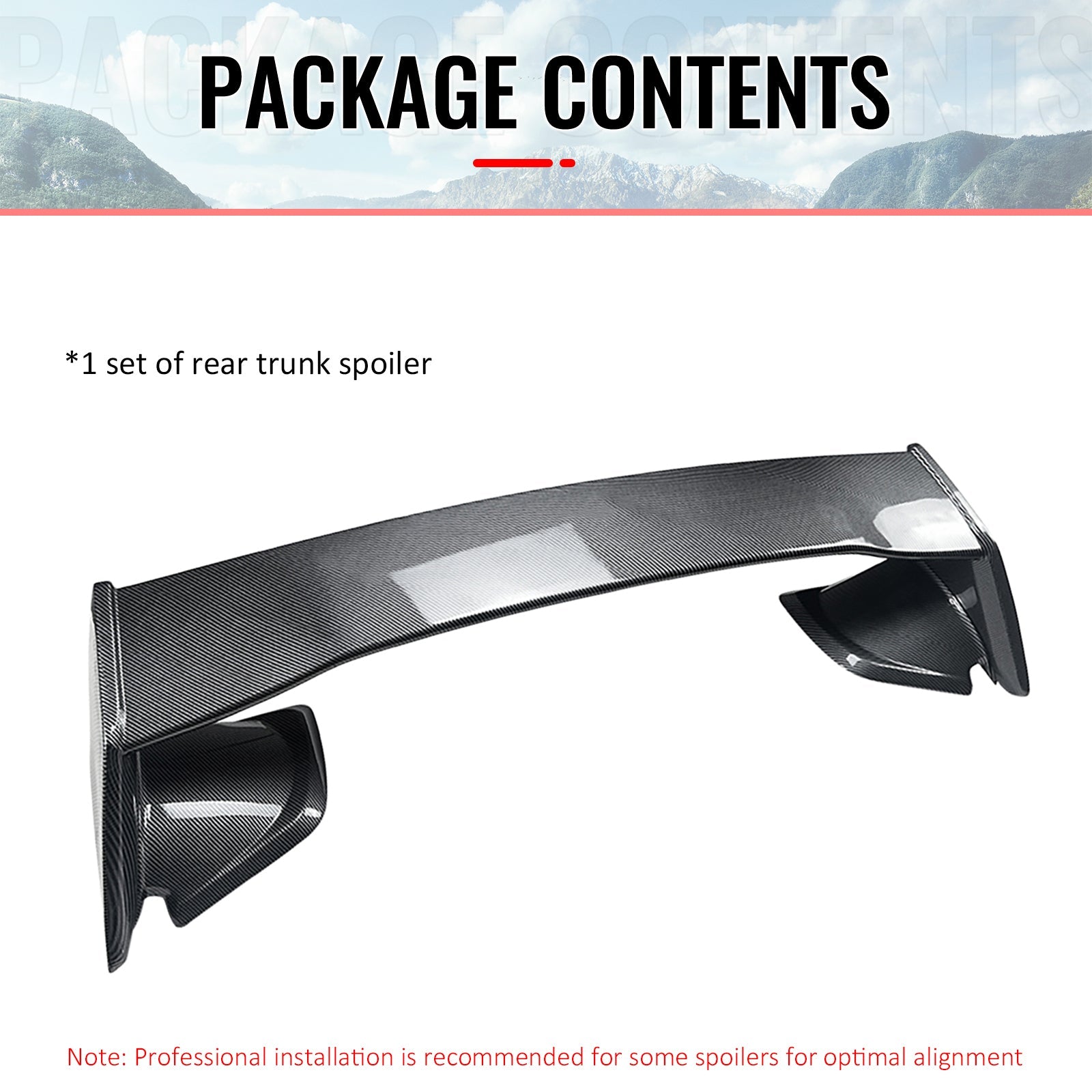 2015-2021 WRX 12-16 Impreza STI Carbon Fiber Print Trunk Spoiler ABS