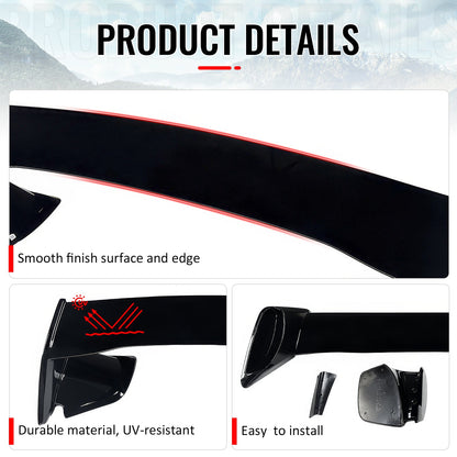 2022-2025 Subaru WRX STI Style Gloss Black Rear Trunk Spoiler Wing ABS