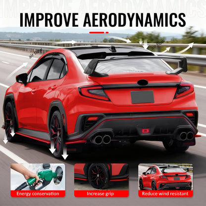 2022-2025 Subaru WRX STI Style Gloss Black Rear Trunk Spoiler Wing ABS