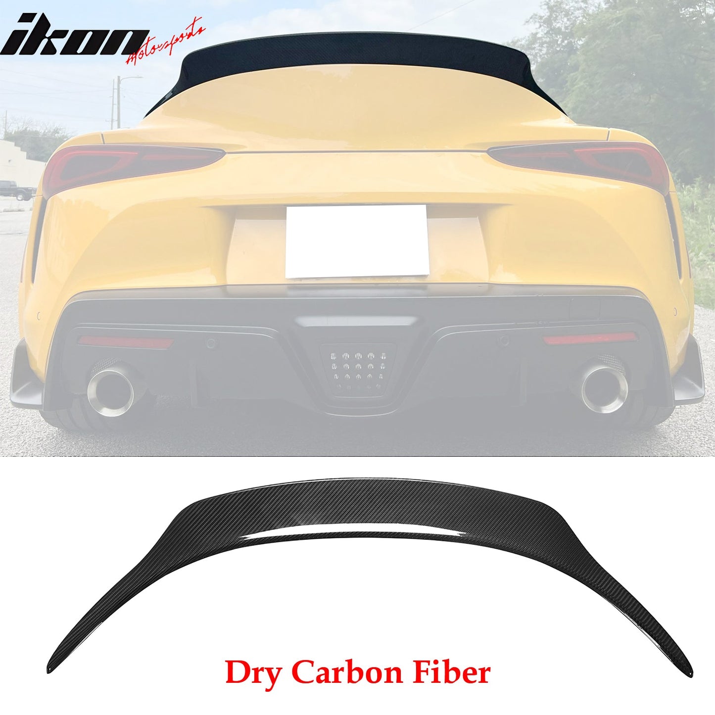 2020-2025 Toyota GR Supra A90 OE Trunk Spoiler Gloss Dry Carbon Fiber