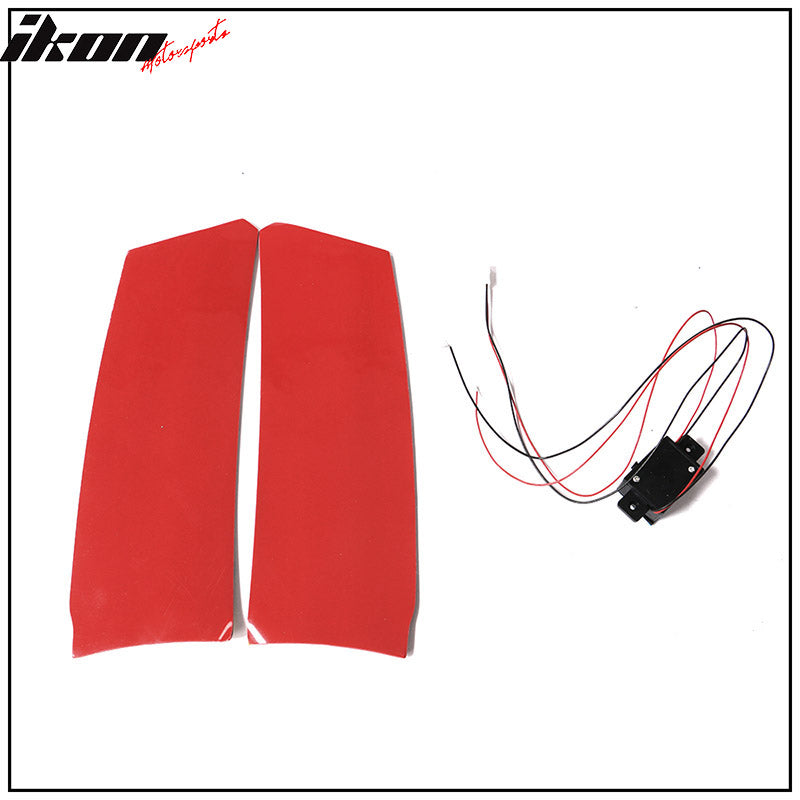 2015-2023 Ford Mustang Coupe Convertible Long LED Trunk Spoiler ABS