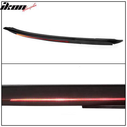 2015-2023 Ford Mustang Coupe Convertible Long LED Trunk Spoiler ABS