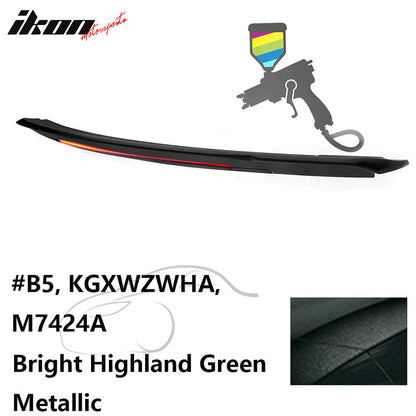 2015-2023 Ford Mustang Coupe Convertible Long LED Trunk Spoiler ABS