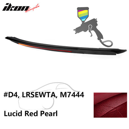 2015-2023 Ford Mustang Coupe Convertible Long LED Trunk Spoiler ABS