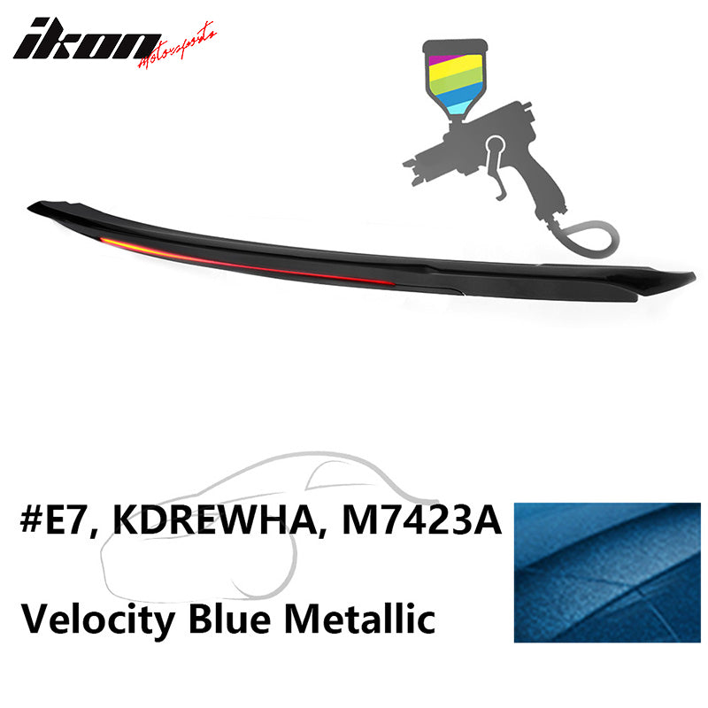 2015-2023 Ford Mustang Coupe Convertible Long LED Trunk Spoiler ABS