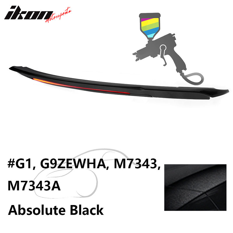 2015-2023 Ford Mustang Coupe Convertible Long LED Trunk Spoiler ABS