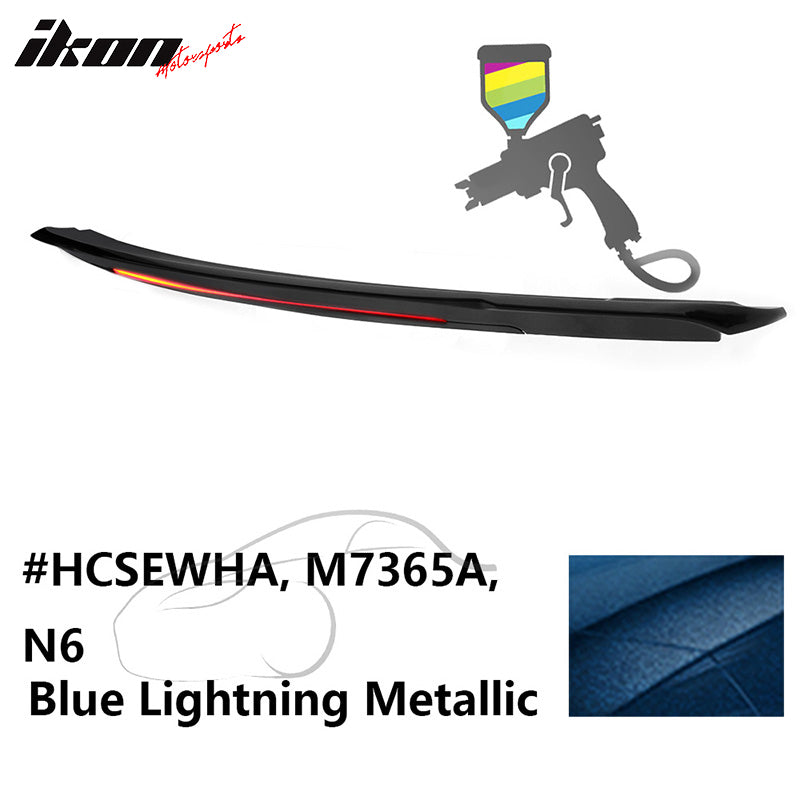 2015-2023 Ford Mustang Coupe Convertible Long LED Trunk Spoiler ABS