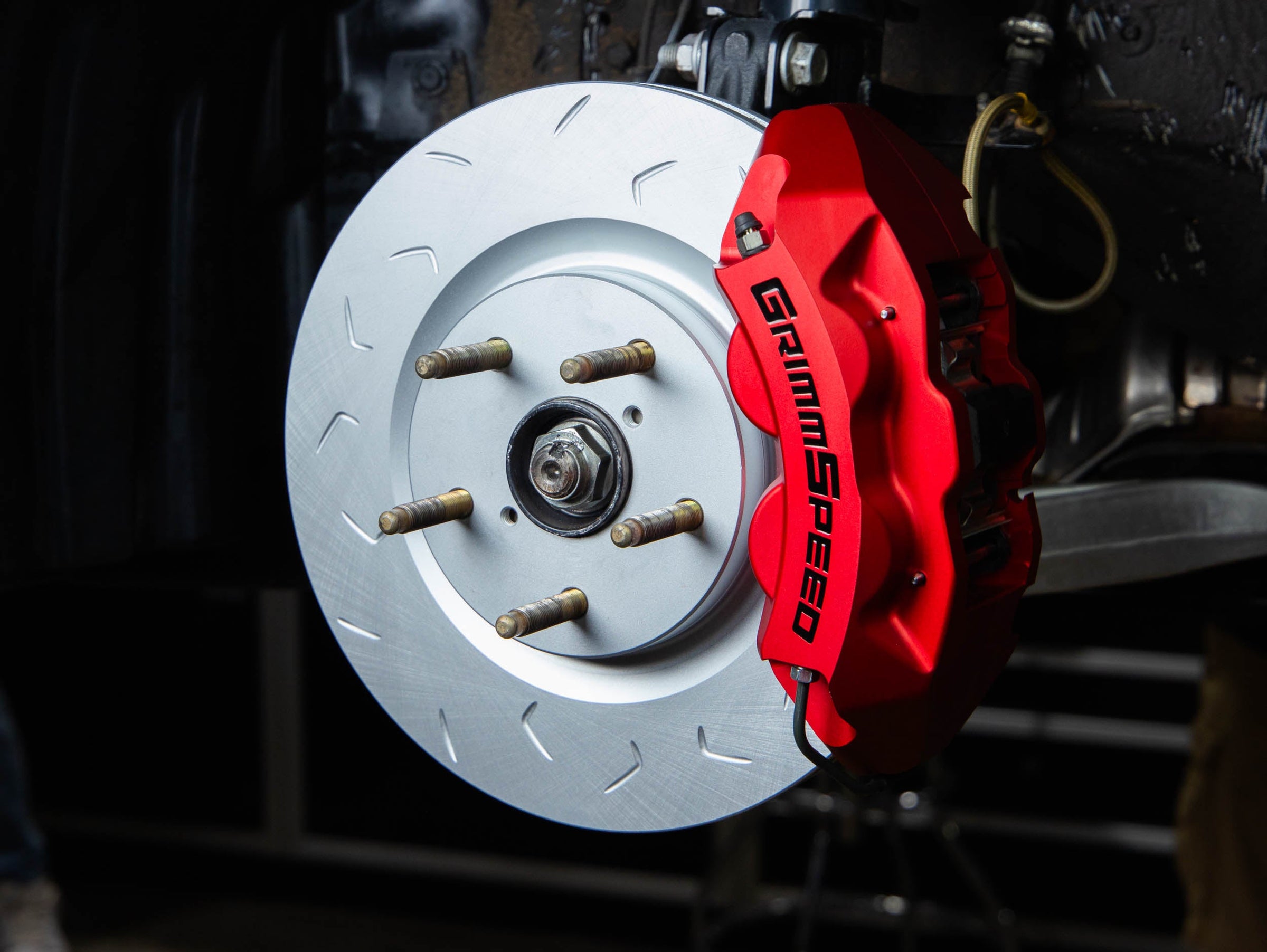 GrimmSpeed 4-Piston Brake Caliper Kit (316mm Rotor) - Red - 2022-2025 Subaru WRX (VB)