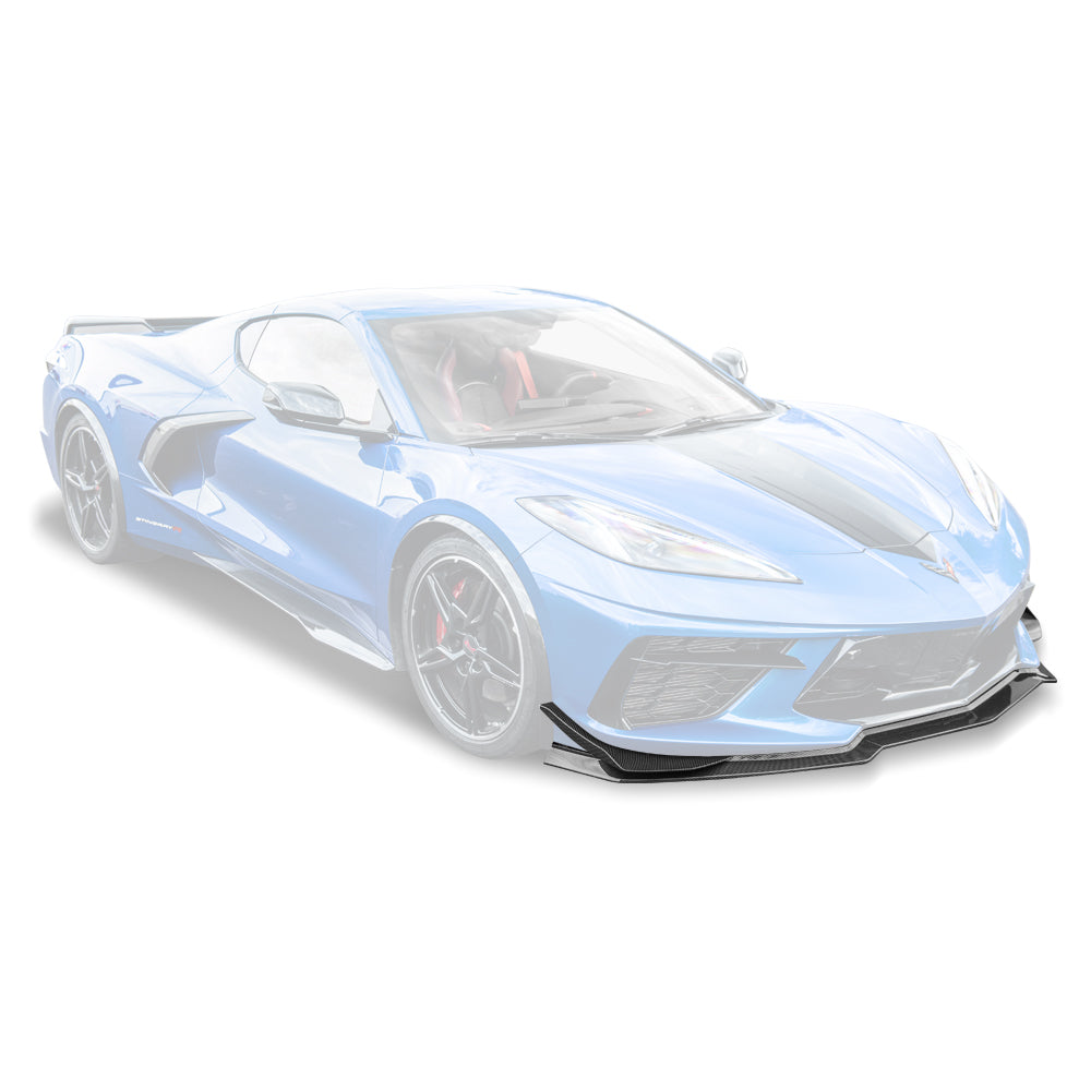Corvette C8 Stingray DRY CARBON FIBER Front Splitter [Z06 / Z07 Conversion Package]