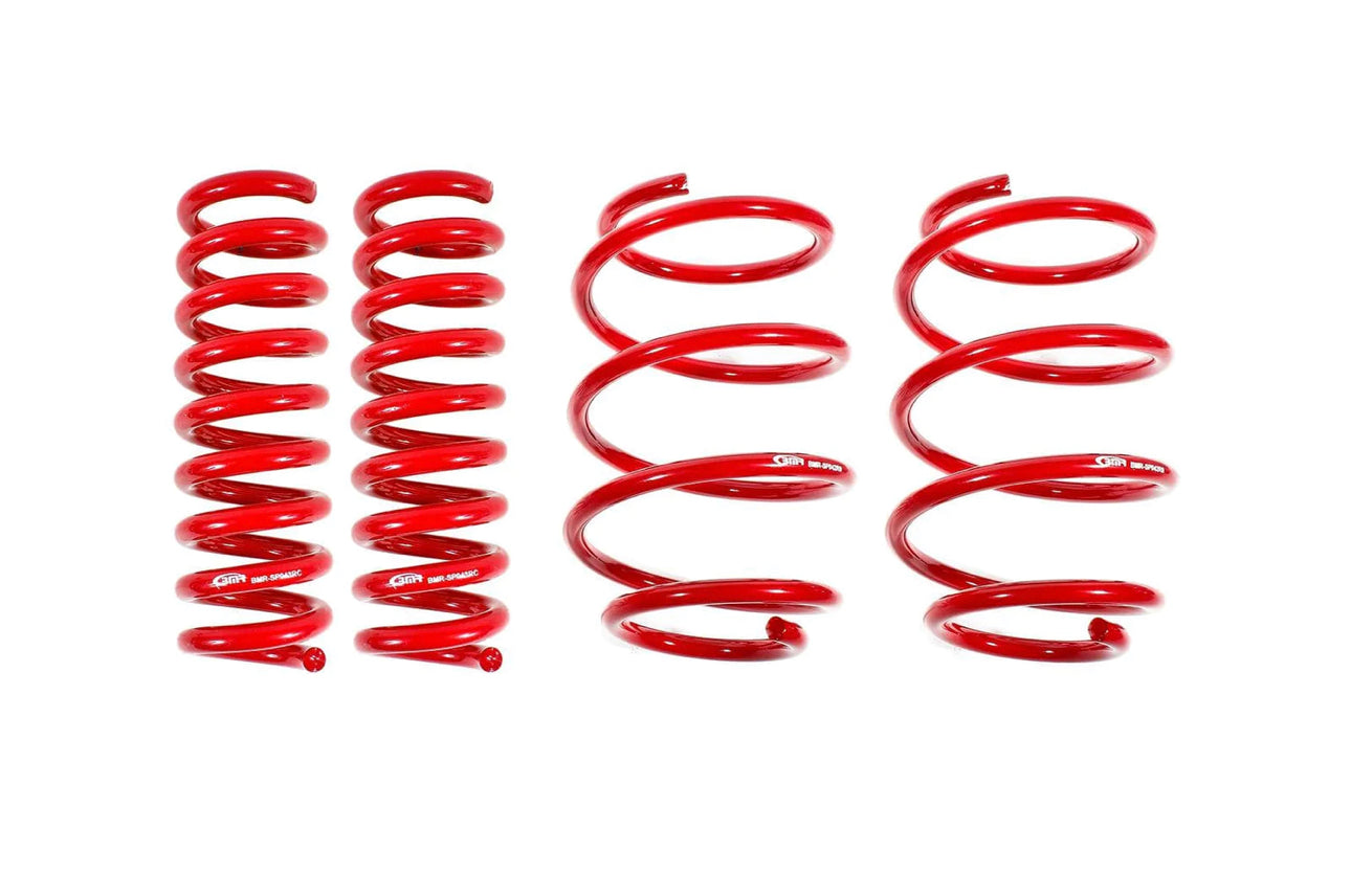 BMR 16-17 6th Gen Chevrolet Camaro V8 Performance Version Lowering Springs (Set Of 4) - Red