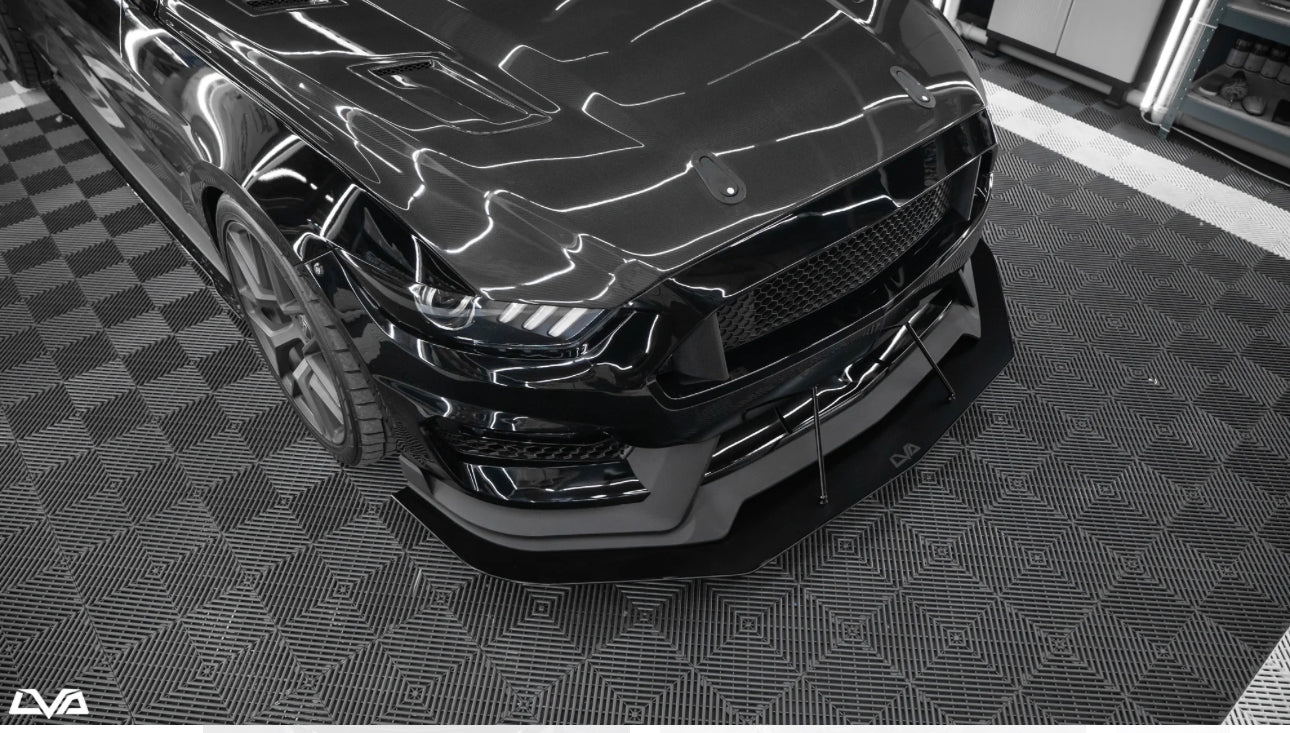 LVA 2015-2023 FORD MUSTANG GT350 FRONT SPLITTER V.2 (MP CONCEPTS BUMPER)