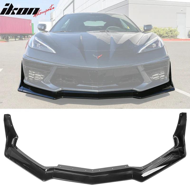 2020-2023 Chevy Corvette C8 ZR1 Style Front Bumper Lip 7PCS ABS