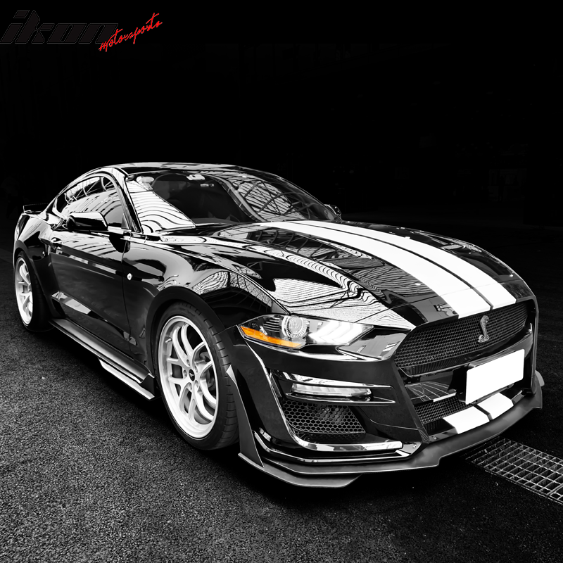 2018-2023 Mustang GT500 Style Painted Front Bumper Cover Conversion