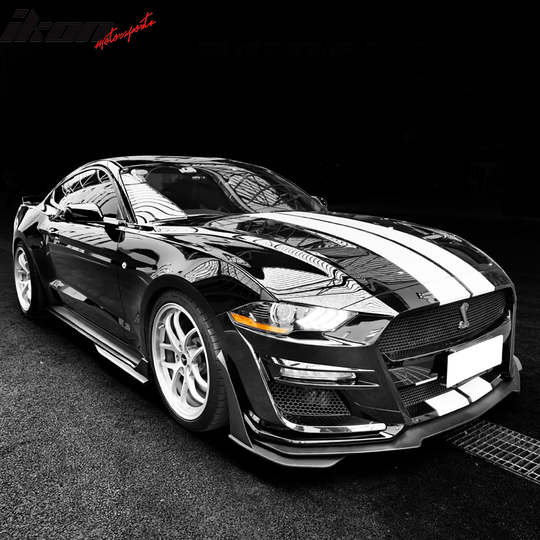 2018-2023 Mustang GT500 Style Painted Front Bumper Cover Conversion