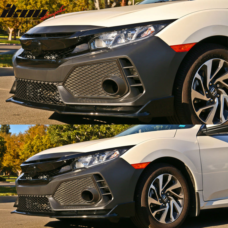 2016-2018 Honda Civic Type-R Front Bumper & Lip Gloss & DRL Light