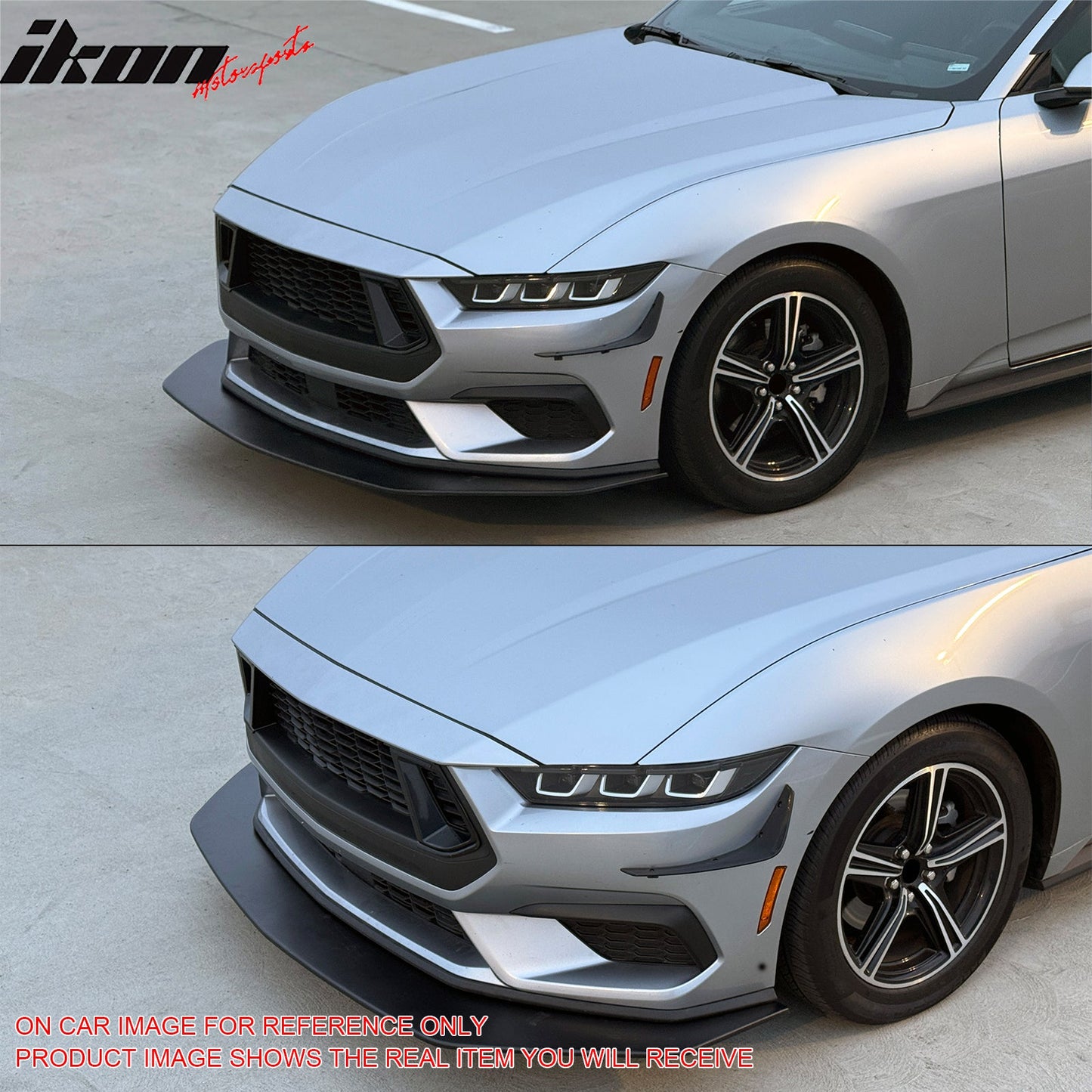2024-2026 Ford Mustang Ecoboost IKON Style Front Bumper Canards