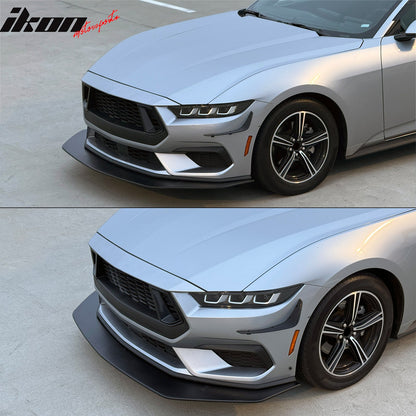 2024-2026 Ford Mustang Ecoboost IKON Style Front Bumper Canards