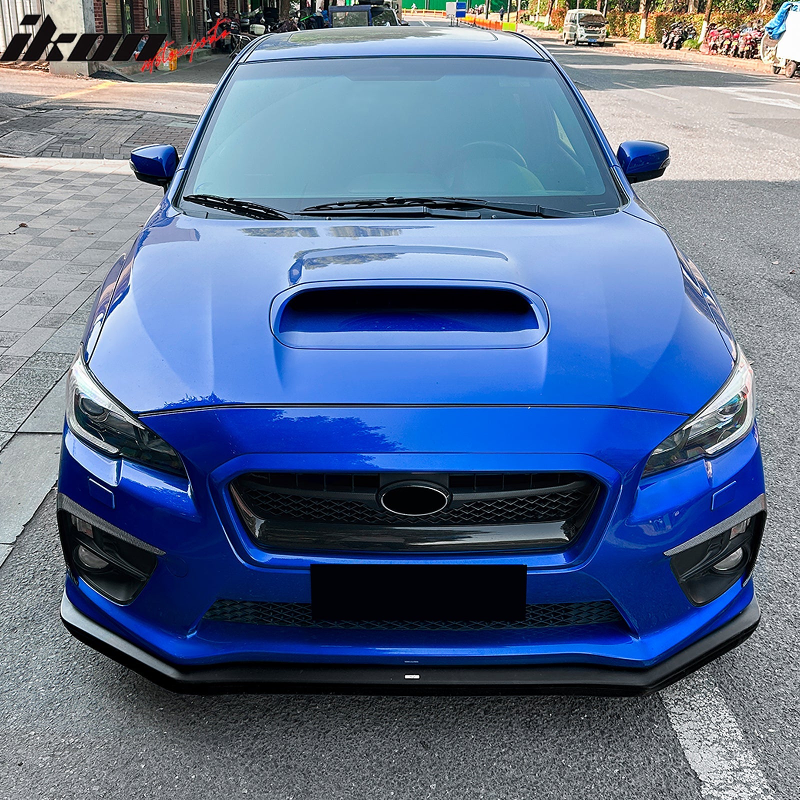 2015-2017 Subaru WRX STI IKON Carbon Fiber Print Front Side Canard ABS