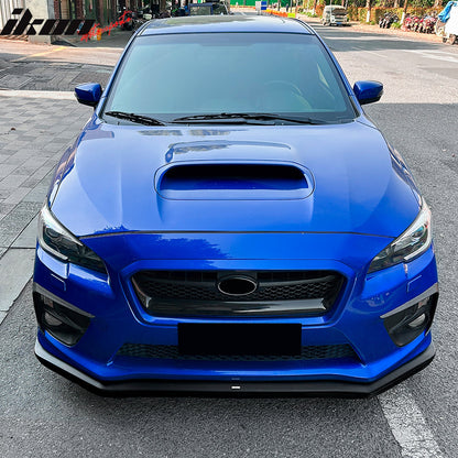 2015-2017 Subaru WRX STI IKON Carbon Fiber Print Front Side Canard ABS