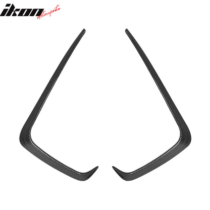 2015-2017 Subaru WRX STI IKON Carbon Fiber Print Front Side Canard ABS
