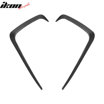 2015-2017 Subaru WRX STI IKON Carbon Fiber Print Front Side Canard ABS