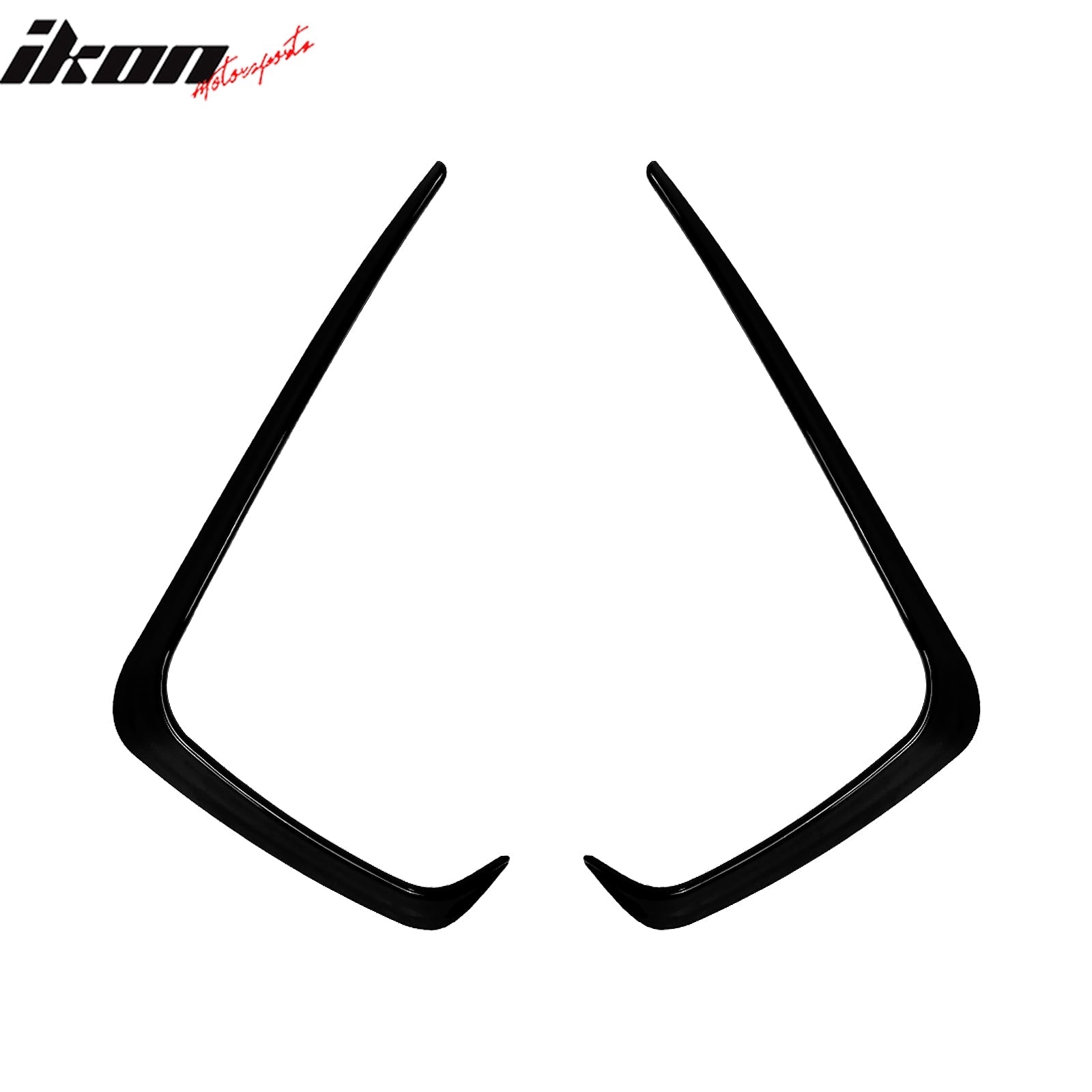 2015-2017 Subaru WRX STI IKON Style Gloss Black Front Side Canards ABS
