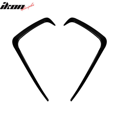 2015-2017 Subaru WRX STI IKON Style Gloss Black Front Side Canards ABS