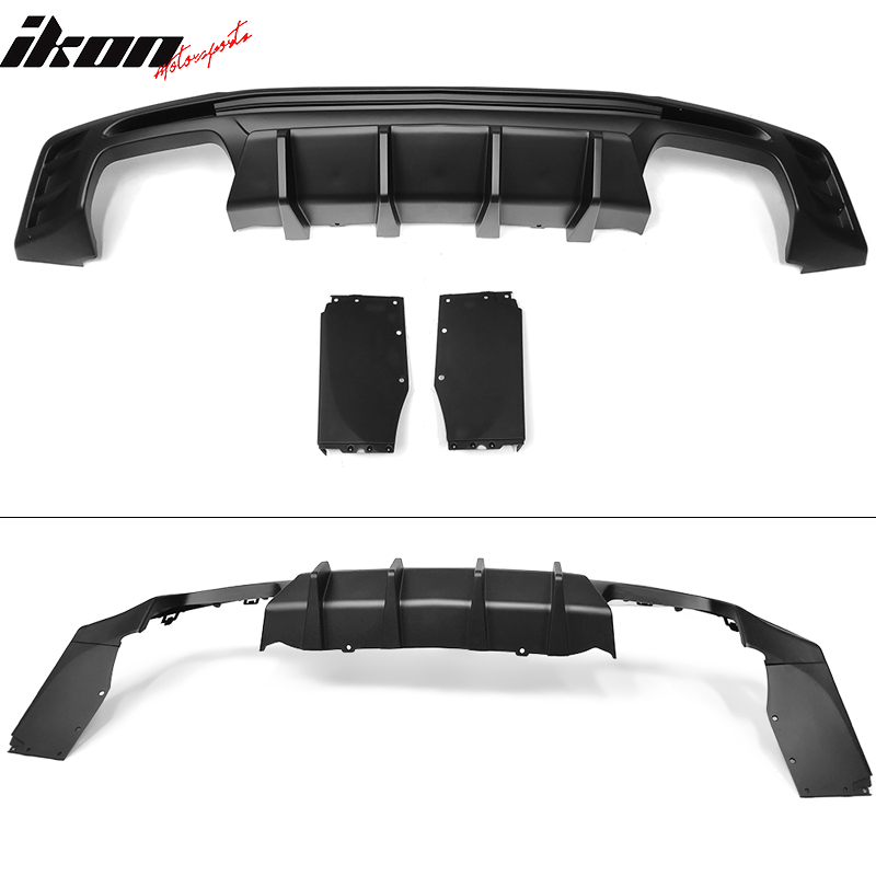 Rear Diffuser for 2016-2024 Chevy Camaro Rear Diffuser Ikon Style Lip Diffuser PP