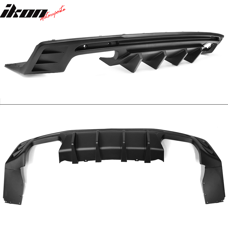 Rear Diffuser for 2016-2024 Chevy Camaro Rear Diffuser Ikon Style Lip Diffuser PP