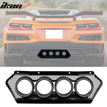 2020-2025 Corvette C8 Front Rear Bumpers Black Exhaust Trunk Spoiler