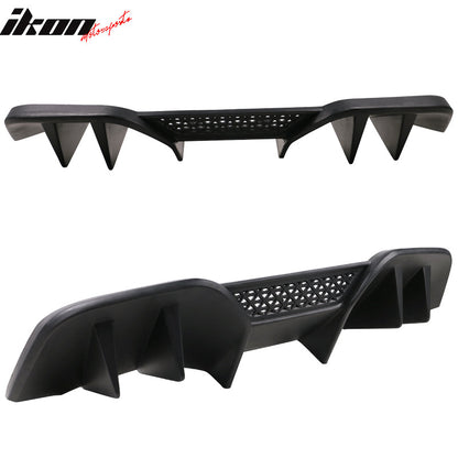 2015-2017 Ford Mustang R-Spec V2 Style Unpaint Rear Bumper Diffuser PP
