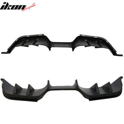 Fits 15-17 Mustang Premium Rear Bumper & R Spec 3 Pc Rear Diffuser