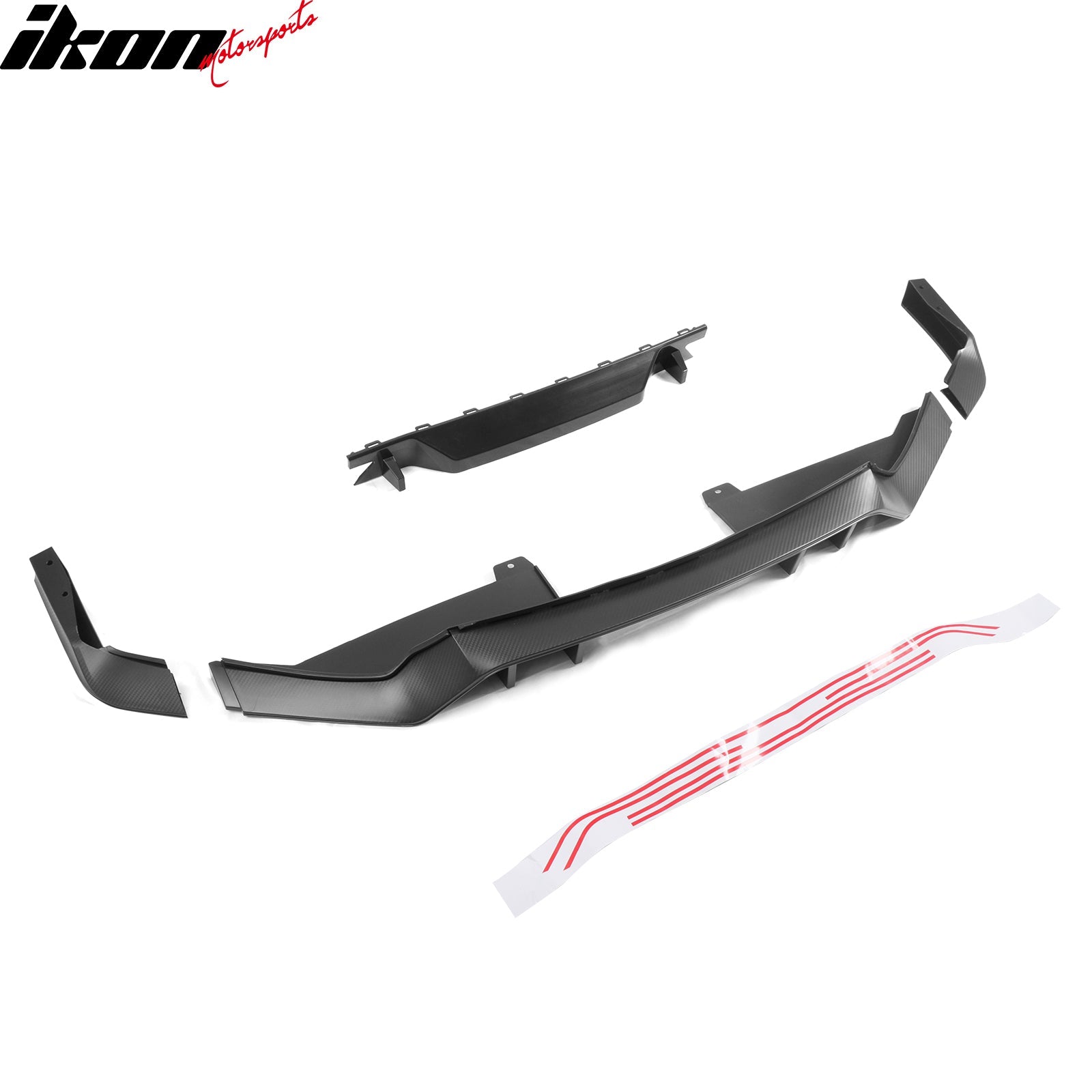 2017-2021 Honda Civic Hatchback Type R Black Rear Bumper Lip Kit PP