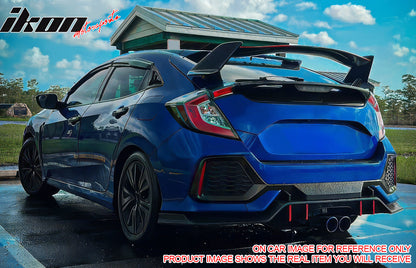 2017-2021 Honda Civic Hatchback Type R Black Rear Bumper Lip Kit PP