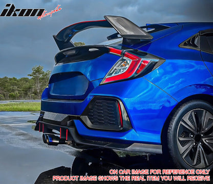 2017-2021 Honda Civic Hatchback Type R Black Rear Bumper Lip Kit PP