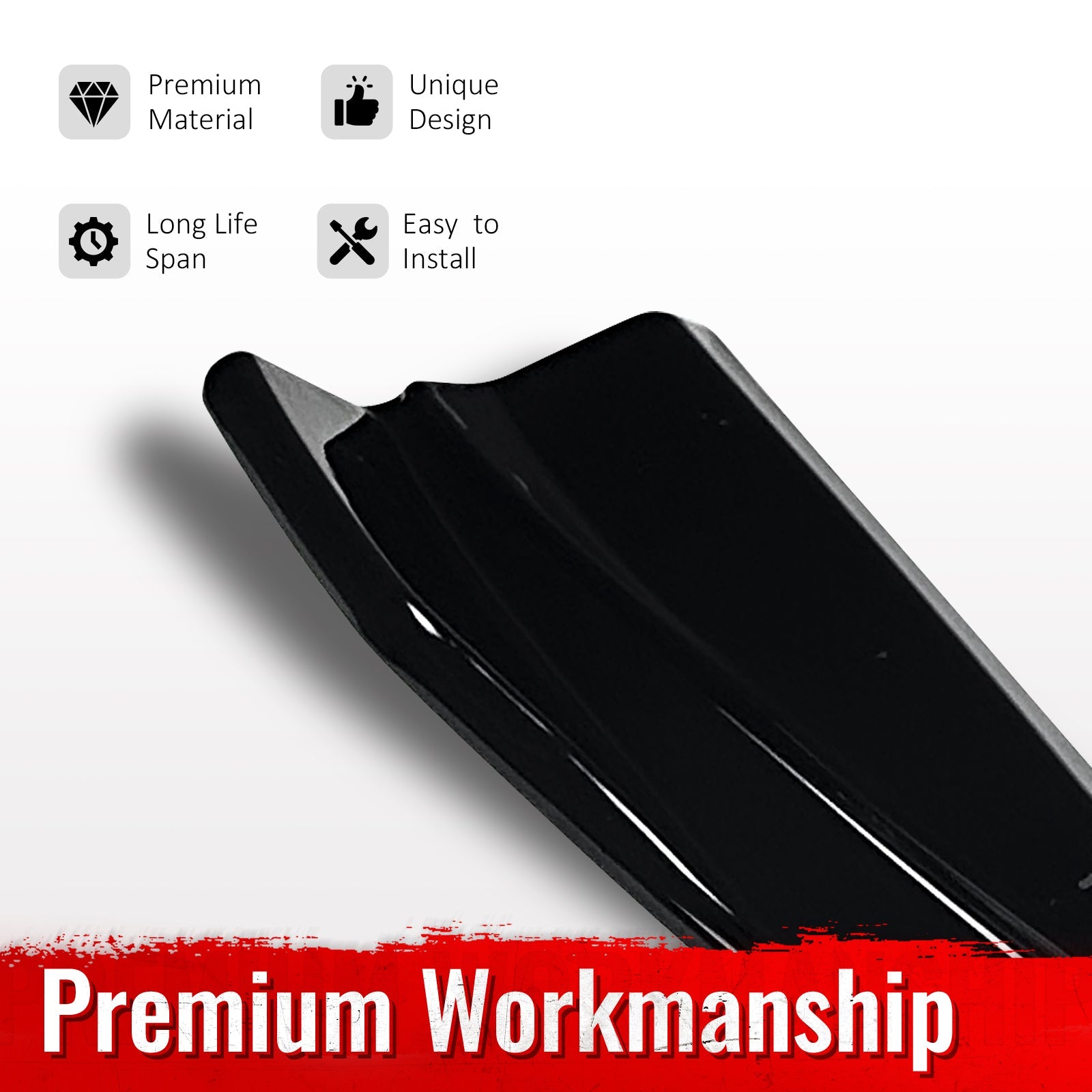 2013-2020 Scion FRS/Subaru BRZ/Toyota 86 Gloss Black Rear Diffuser PP