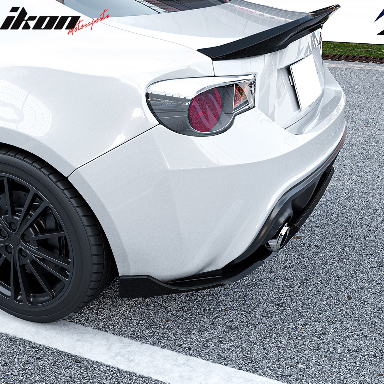 2013-2020 Scion FRS/Subaru BRZ/Toyota 86 Gloss Black Rear Diffuser PP